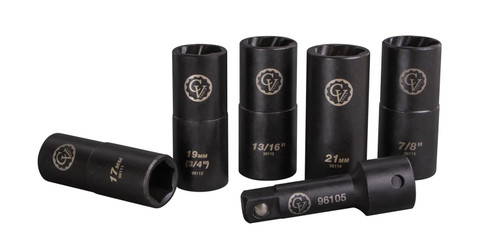 Cal Van Tools 6-Piece Lock And Lug Flip Socket Sets (96110)