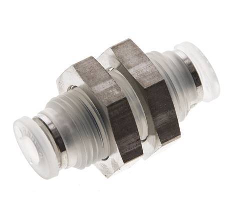 4mm Polypropylene (PP) Push-in Fitting EPMD/PTFE Bulkhead