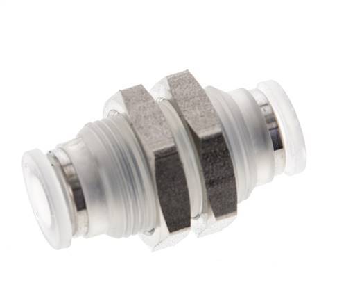 6mm Polypropylene (PP) Push-in Fitting EPMD/PTFE Bulkhead