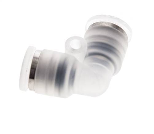 6mm 90deg Polypropylene (PP) Elbow Push-in Fitting EPMD/PTFE