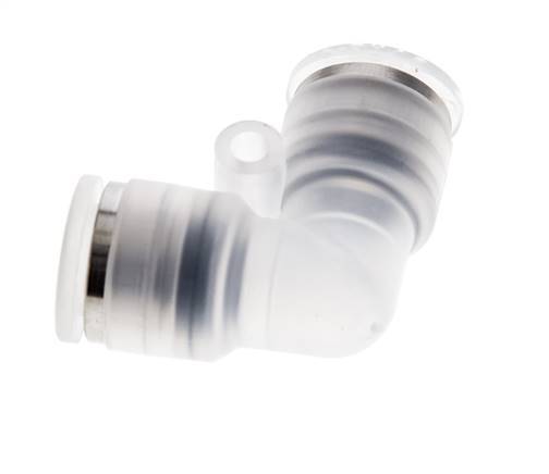 8mm 90deg Polypropylene (PP) Elbow Push-in Fitting EPMD/PTFE