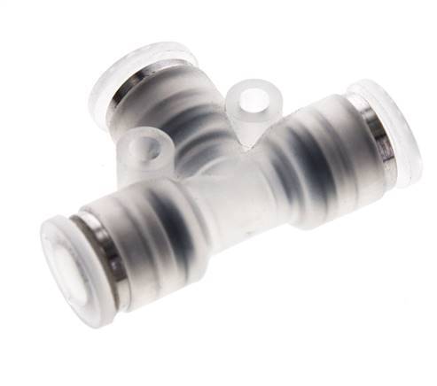 6mm Polypropylene (PP) Tee Push-in Fitting EPMD FDA