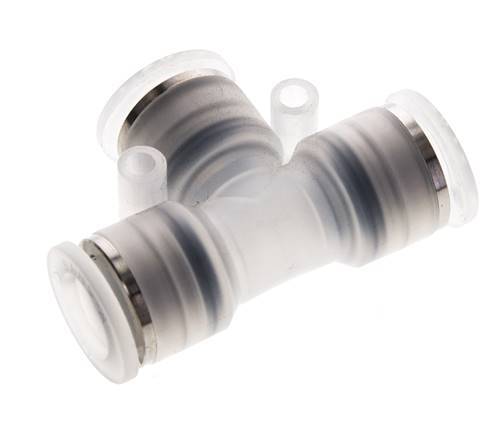 12mm Polypropylene (PP) Tee Push-in Fitting EPMD FDA