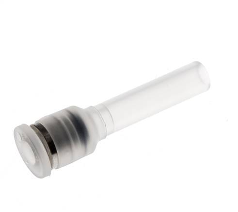 4mm x 6mm Polypropylene (PP) Push-in Fitting with Plug-in EPMD/PTFE