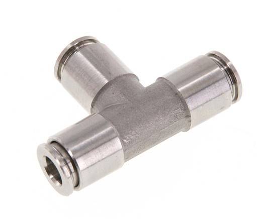 6mm Tee Push-in Fitting Stainless Steel FKM