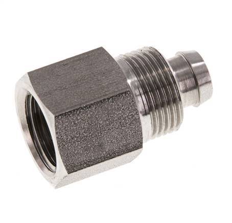 10x8 & G1/4'' Stainless Steel 1.4571 Straight Push-on Fitting with Female Threads