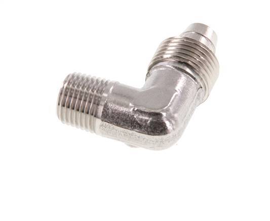 8x6 & R1/8'' Stainless Steel 1.4404 Elbow Push-on Fitting with Male Threads