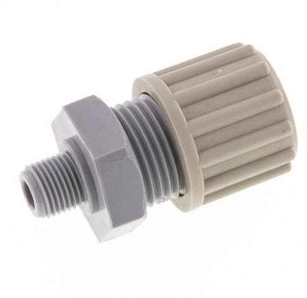 12x9mm & G1/8'' PA Straight Compression Fitting with Male Threads 10 bar