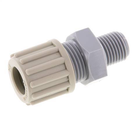 12x10mm & G1/4'' PA Straight Compression Fitting with Male Threads 10 bar
