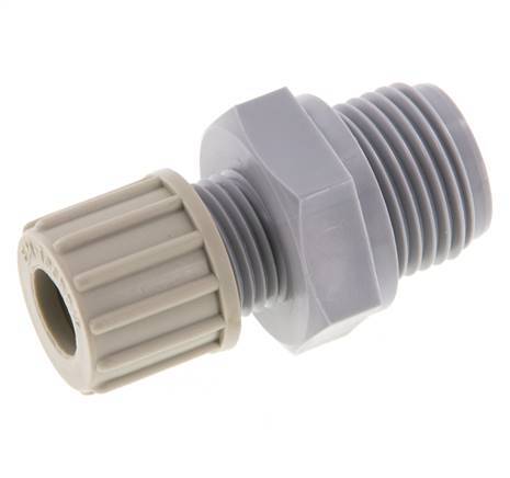 10x8mm & G1/2'' PA Straight Compression Fitting with Male Threads 10 bar