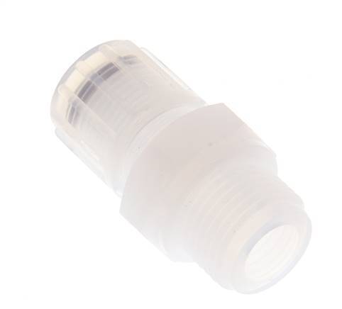 12x10mm & G1/2'' PFA Straight Cutting Fitting with Male Threads 10 bar