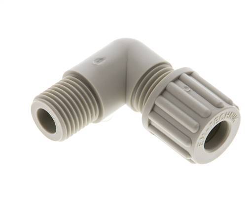 8x6mm & G1/4'' PP Elbow Compression Fitting with Male Threads 10 bar