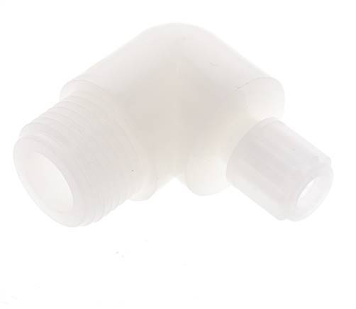 6x4mm & G1/2'' PVDF Elbow Compression Fitting with Male Threads 10 bar
