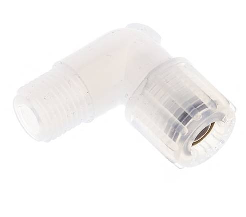8x6mm & G1/4'' PFA Elbow Cutting Fitting with Male Threads 10 bar