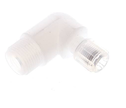 6x4mm & G3/8'' PFA Elbow Cutting Fitting with Male Threads 10 bar