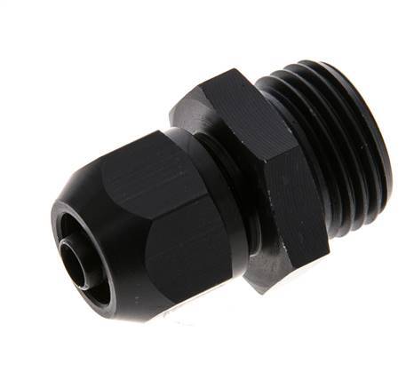 9x6mm & G1/2'' Aluminum Straight Compression Fitting with Male Threads 10 bar PVC and PA