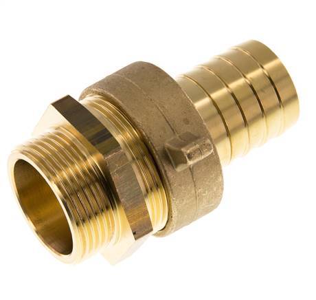 32 mm (1-1/4'') & G1-1/4'' Brass Hose Barb MaleConical Sealing NBR Wing Nut