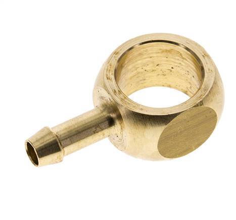 6 mm (1/4'') & G3/8'' Brass Banjo Fitting with Hose Barb