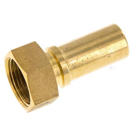 19 mm (3/4'') & G3/4'' Brass Hose Barb Union Nut Flat Sealing Polyurethane Safety collars EN 14420-5 (DIN 2817)