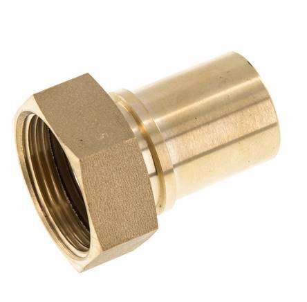 32 mm (1-1/4'') & G1-1/4'' Brass Hose Barb Union Nut Flat Sealing Polyurethane Safety collars EN 14420-5 (DIN 2817)