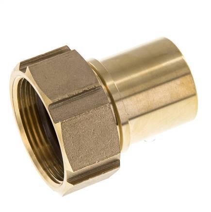 38 mm (1-1/2'') & G1-1/2'' Brass Hose Barb Union Nut Flat Sealing Polyurethane Safety collars EN 14420-5 (DIN 2817)