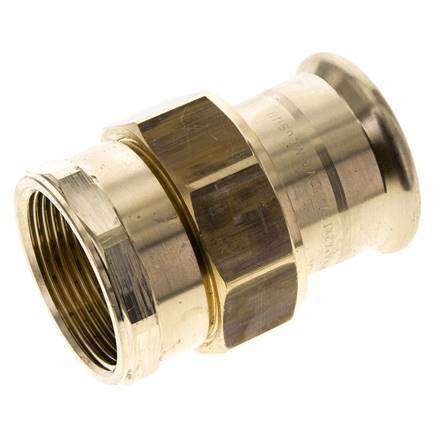 Union Press Fitting - 42mm Female & Rp 1-1/2'' Female - Copper alloy Flat Sealing