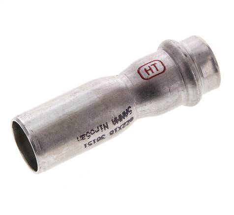 Press Fitting - 18mm Female & 22mm Male - Stainless Steel