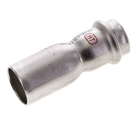 Press Fitting - 22mm Female & 28mm Male - Stainless Steel