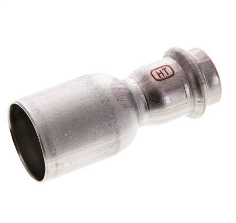 Press Fitting - 22mm Female & 35mm Male - Stainless Steel