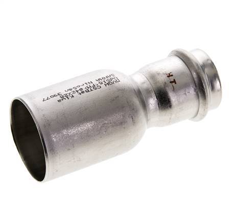 Press Fitting - 28mm Female & 42mm Male - Stainless Steel