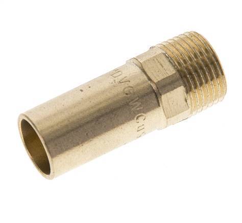 Press Fitting - 15mm Male & R 3/8'' Male - Copper alloy