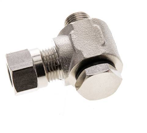 8LL & G1/8'' Nickel plated Brass Swivel Joint Cutting Fitting with Male Threads 100 bar Rotatable ISO 8434-1