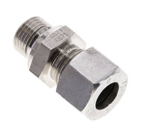 12L & M16x1.5 Stainless Steel Straight Cutting Fitting with Male Threads 315 bar FKM ISO 8434-1