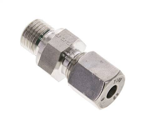 6S & M14x1.5 Stainless Steel Straight Cutting Fitting with Male Threads 630 bar FKM ISO 8434-1