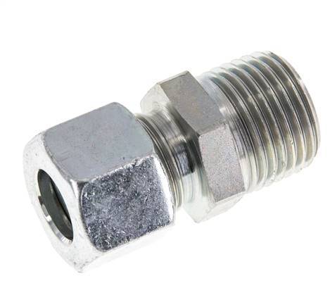 12L & R1/2'' Zink plated Steel Straight Cutting Fitting with Male Threads 315 bar ISO 8434-1