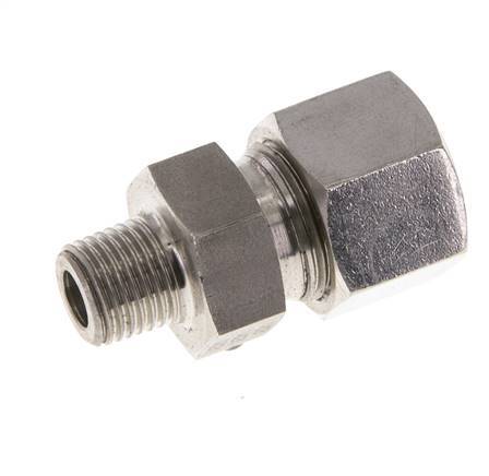 12L & R1/4'' Stainless Steel Straight Cutting Fitting with Male Threads 630 bar ISO 8434-1
