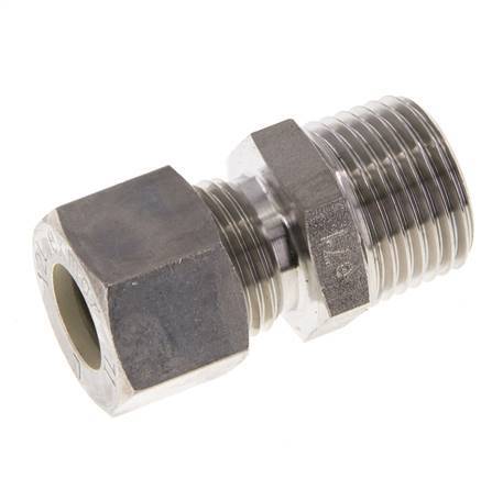 12L & R1/2'' Stainless Steel Straight Compression Fitting with Male Threads 315 bar ISO 8434-1