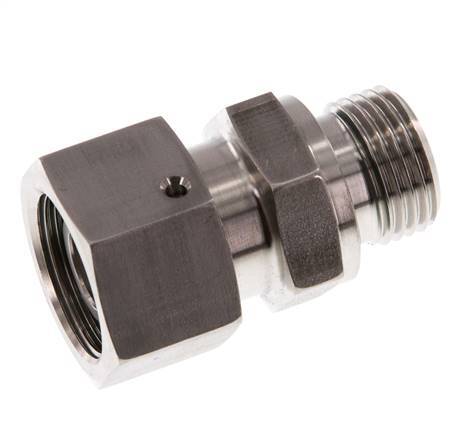 20S & G3/4'' Stainless Steel Straight Swivel with Male Threads 400 bar FKM O-ring Sealing Cone Adjustable ISO 8434-1