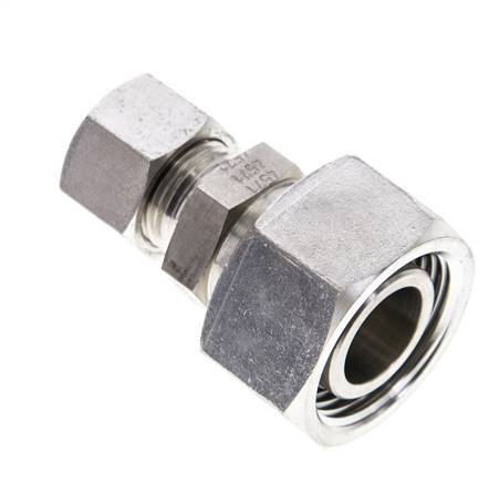 12L & 22L Stainless Steel Straight Cutting Fitting with Swivel 160 bar ISO 8434-1