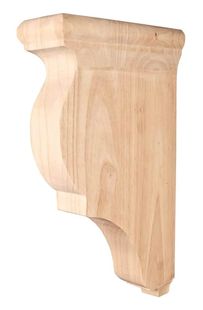 Hardware Resources CORG-2MP 3″ W x 8-5/16″ D x 14″ H Maple Smooth Corbel