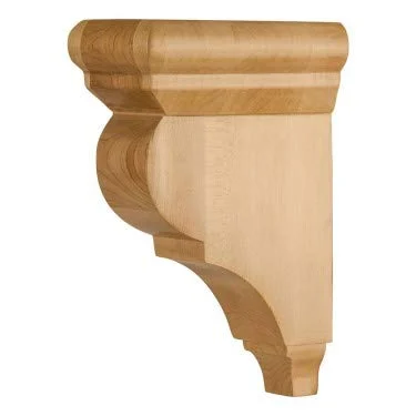 Hardware Resources CORG-4-ALD 3″ W x 5-1/2″ D x 8″ H Alder Smooth Corbel