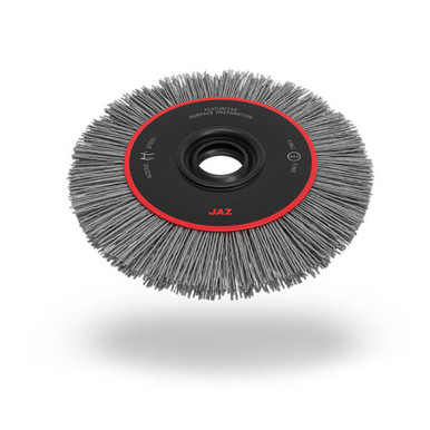 Opens dialog JAZ 29371 - 12" Abrasive Nylon Wheel, 120 Grit Silicon Carbide, 5/8" FW, 1/2" - 2" A.H.