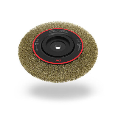 Opens dialog JAZ 21700 - 4" Crimped Bench Wheel, .012" Steel, 7/8" A.H. FW, 1/2" - 1-3/16" A.H.