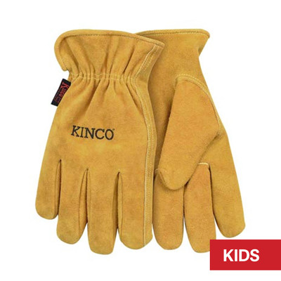 Kinco Kid's Small Suede Cowhide Driver Gloves (50-KS)