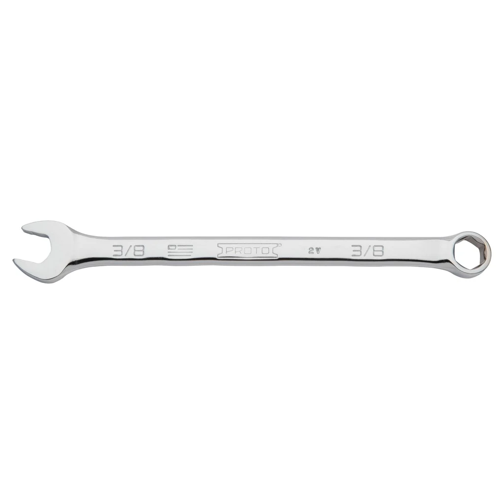 Proto, J1212H-T500, Combination Wrench, 3/8 in, 6 Point, Full Polish, 6 in