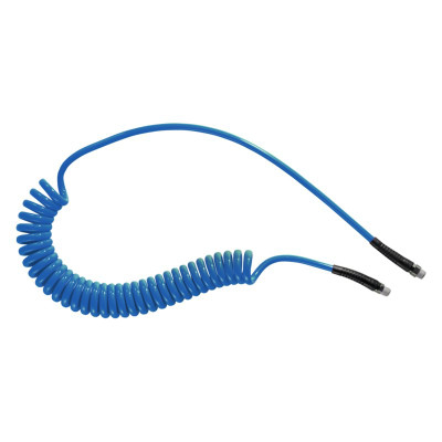 Prevost 5/16" x 20' Blue Coil Hose w/Fixed & Swivel Fittings (PUS266)
