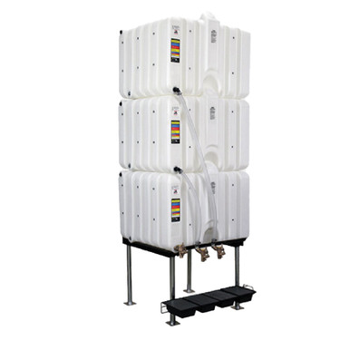 Opens dialog Rhino Tuff Tanks RTT-6222-NV 120/120/120 Gallon Gravity Feed Tank Package Valves not Included